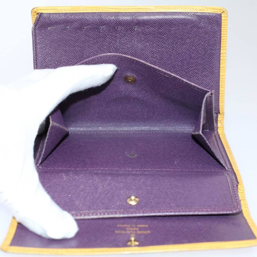 LOUIS VUITTON Vernis Epi Day Planner Cover Wallet 9Set Bronze Gris Auth ki3638 - Picture 5 of 16